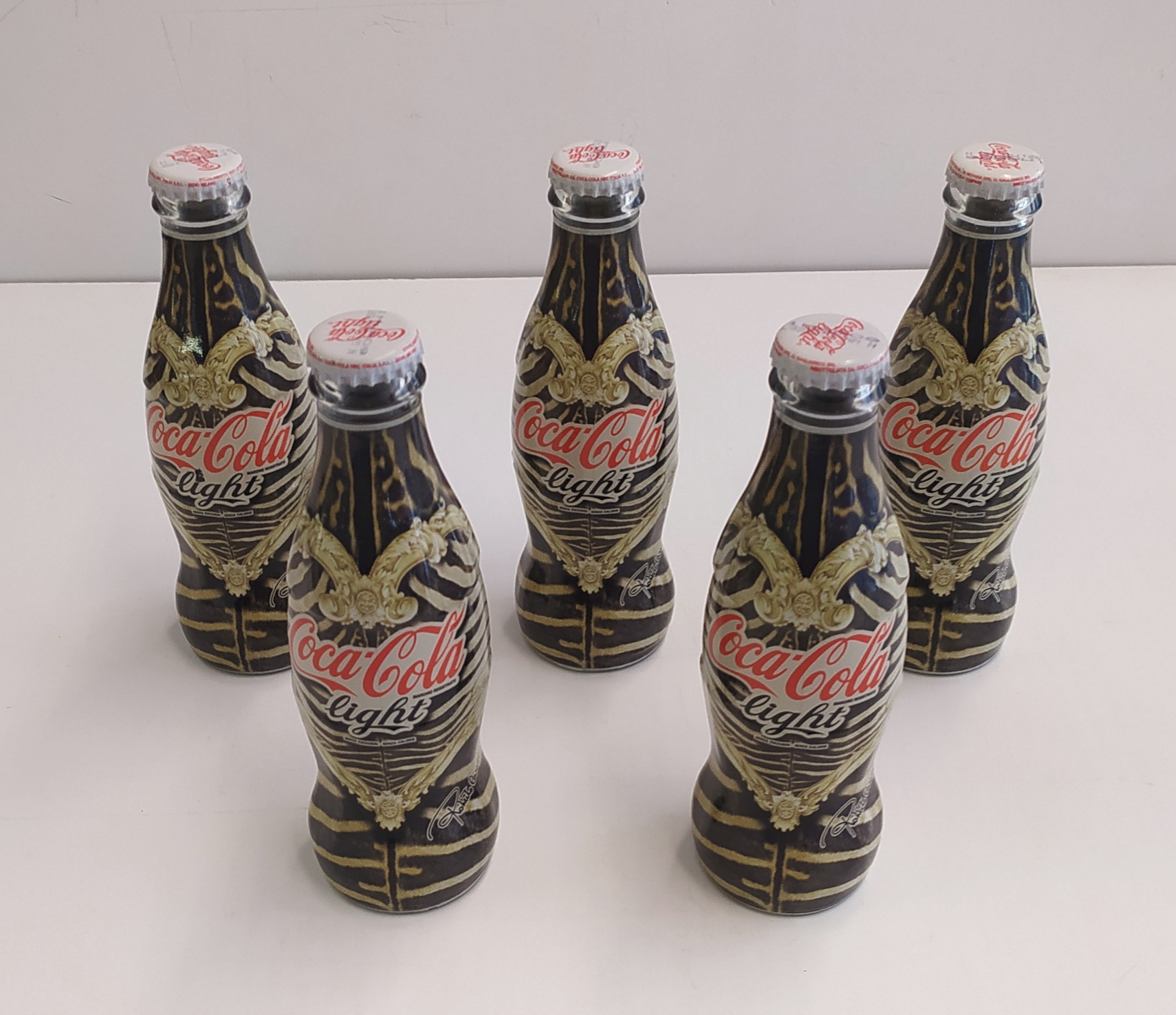 Coca Cola Light Roberto Cavalli bottiglietta vetro edizione 