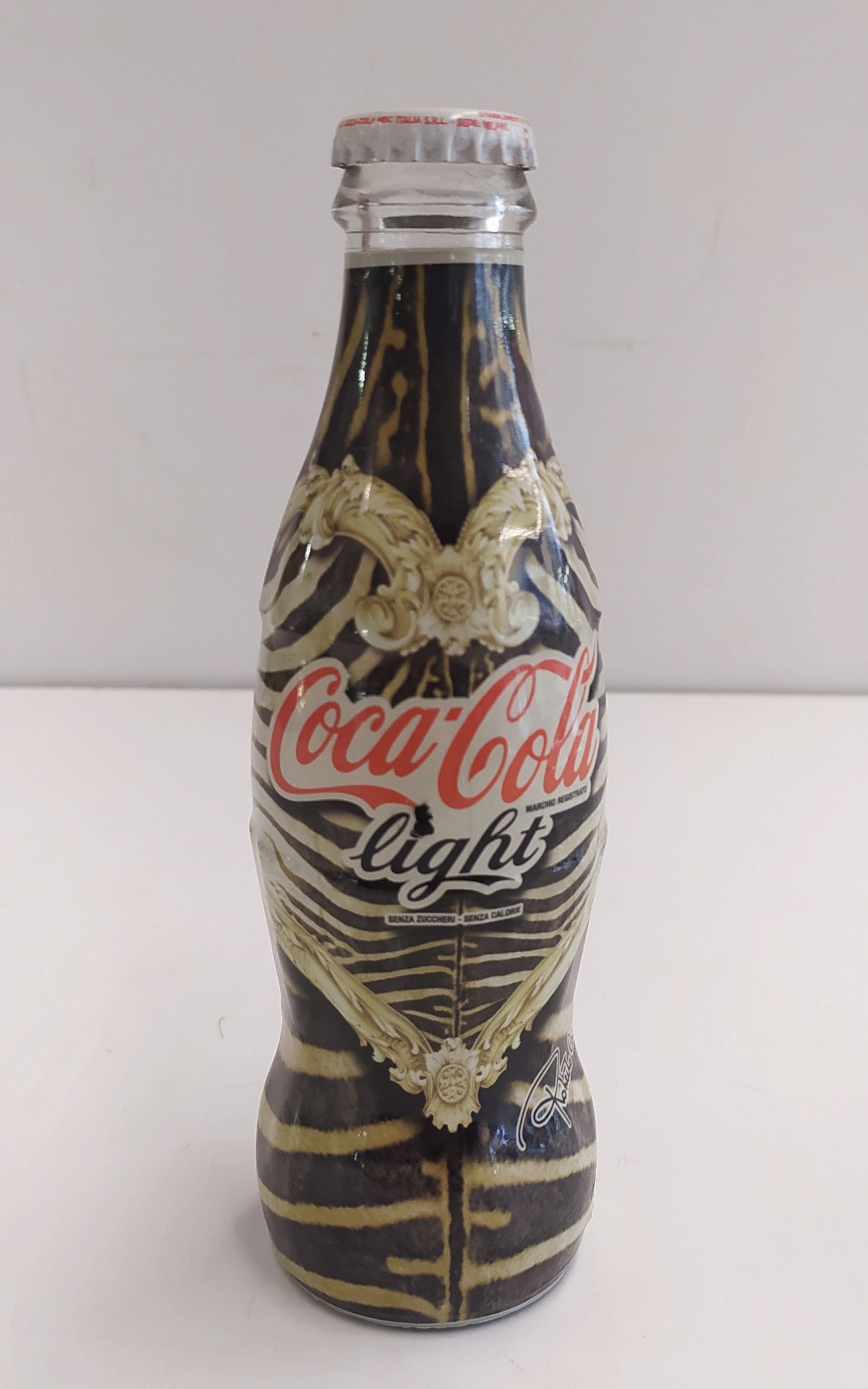 Coca Cola Light Roberto Cavalli bottiglietta vetro edizione 