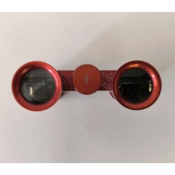 Binocolo Da Teatro 3x25 Oro Rosso – Elegante Con Custodia E Panno Per Opera E Concerti
